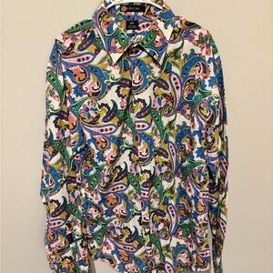 Sean Jean Multicolor Paisley Button-Up Shirt - XXL